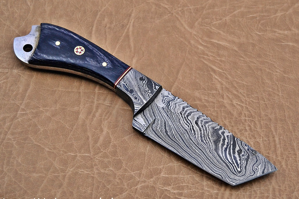 BL146D Knife Making Blades & Supplies Damascus Skinner Blade