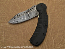 Load image into Gallery viewer, Custom Made Damascus Steel Folding Knife.FD-64
