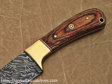 Load image into Gallery viewer, Custom Made Damascus Steel Skinner Knife.SK-142
