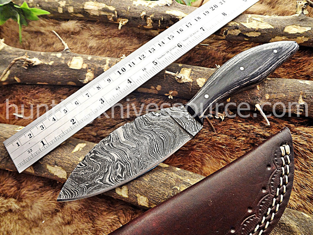 Custom  Made Damascus Steel  Skinner Knife.SK-39