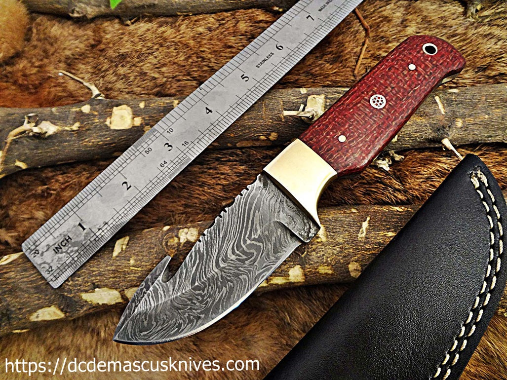 Custom Made Damascus Steel Skinner Knife.SK-52