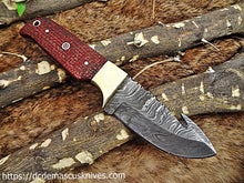 Load image into Gallery viewer, Custom Made Damascus Steel Skinner Knife.SK-52
