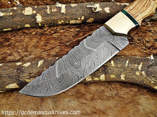 Load image into Gallery viewer, Custom Made Damascus Steel Skinner Knife.SK-71
