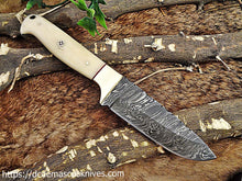 Load image into Gallery viewer, Custom Made Damascus Steel Skinner Knife.SK 68
