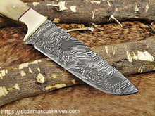 Load image into Gallery viewer, Custom Made Damascus Steel Skinner Knife.SK 67
