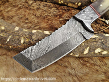 Load image into Gallery viewer, Custom Made Damascus Steel Skinner Knife.SK-102
