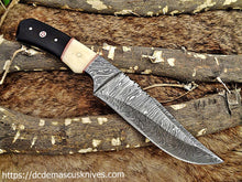 Load image into Gallery viewer, Custom Made Damascus Steel Skinner Knife.SK-101
