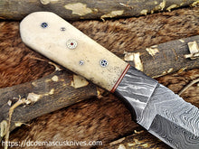 Load image into Gallery viewer, Custom Made Damascus Steel Skinner Knife.SK-108
