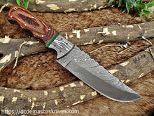 Load image into Gallery viewer, Custom Made Damascus Steel Skinner Knife.SK-105

