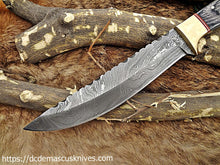 Load image into Gallery viewer, Custom Made Damascus Steel Skinner Knife.SK-121
