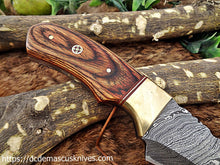Load image into Gallery viewer, Custom Made Damascus Steel Skinner Knife.SK-122
