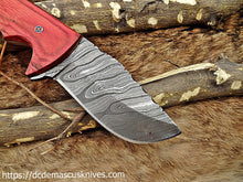 Load image into Gallery viewer, Custom Made Damascus Steel Skinner Knife.SK-115
