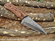 Load image into Gallery viewer, Custom Made Damascus Steel Skinner Knife.SK-123
