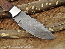 Load image into Gallery viewer, Custom Made Damascus Steel Skinner Knife.SK-126
