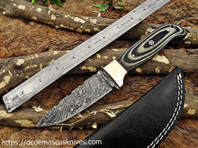 Load image into Gallery viewer, Custom Made Damascus Steel Skinner Knife.SK-124
