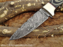 Load image into Gallery viewer, Custom Made Damascus Steel Skinner Knife.SK-124
