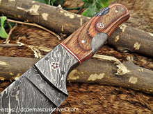 Load image into Gallery viewer, Custom Made Damascus Steel Skinner Knife.SK-127
