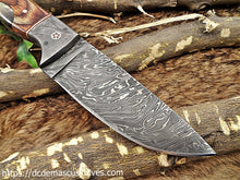 Load image into Gallery viewer, Custom Made Damascus Steel Skinner Knife.SK-127

