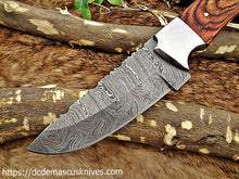 Load image into Gallery viewer, Custom Made Damascus Steel Skinner Knife.SK-129
