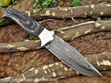 Load image into Gallery viewer, Custom Made Damascus Steel Skinner Knife.SK-132

