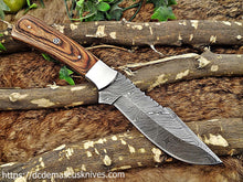 Load image into Gallery viewer, Custom Made Damascus Steel Skinner Knife.SK-131
