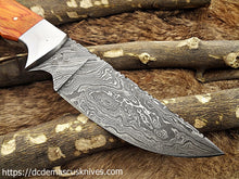 Load image into Gallery viewer, Custom Made Damascus Steel Skinner Knife.SK-137
