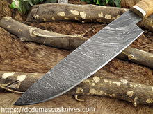 Load image into Gallery viewer, Custom  Made Damascus Steel Chef Knife.CH-19
