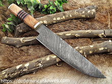 Load image into Gallery viewer, Custom  Made Damascus Steel Chef Knife.CH-19
