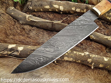 Load image into Gallery viewer, Custom Made Damascus Steel Chef Knife.CH-27
