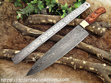 Load image into Gallery viewer, Custom  Made Damascus Steel Chef Knife.CH-23
