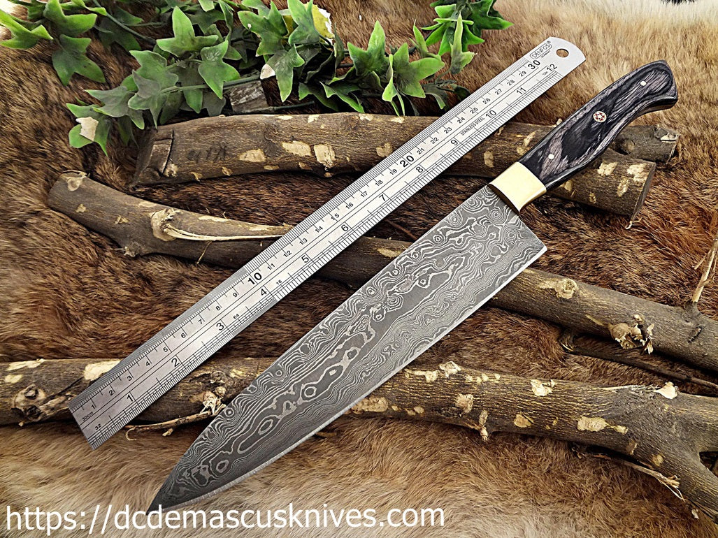 Custom  Made Damascus Steel Chef Knife.CH-24