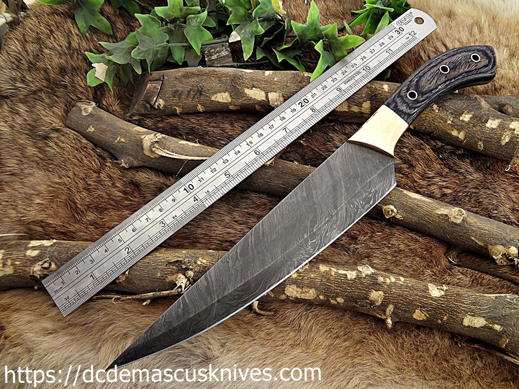 Custom  Made Damascus Steel Chef Knife.CH 22