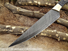 Load image into Gallery viewer, Custom  Made Damascus Steel Chef Knife.CH 22
