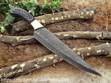 Load image into Gallery viewer, Custom  Made Damascus Steel Chef Knife.CH 22
