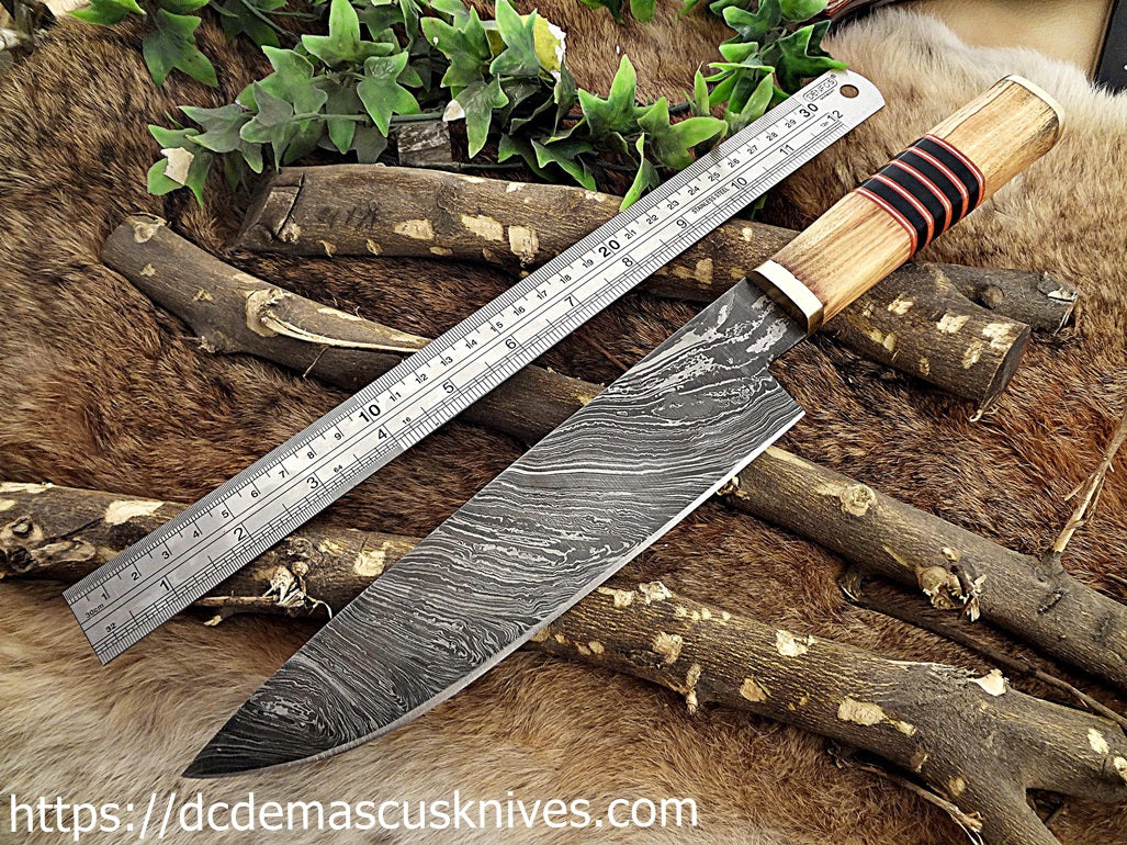 Custom Made Damascus Steel Chef Knife.CH-27