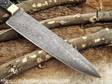 Load image into Gallery viewer, Custom  Made Damascus Steel Chef Knife.CH-37
