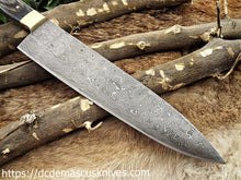 Load image into Gallery viewer, Custom  Made Damascus Steel Chef Knife.CH-41
