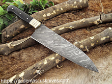 Load image into Gallery viewer, Custom  Made Damascus Steel Chef Knife.CH-34
