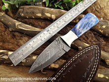 Load image into Gallery viewer, Custom Made Damascus Steel Skinner Knife.SK-141
