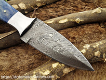 Load image into Gallery viewer, Custom Made Damascus Steel Skinner Knife.SK-141
