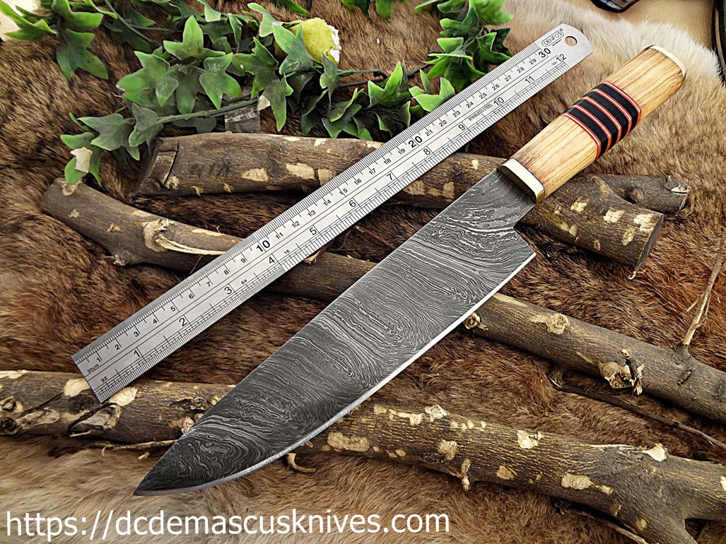 Custom  Made Damascus Steel Chef Knife.CH-42