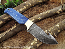 Load image into Gallery viewer, Custom Made Damascus Steel Skinner Knife.SK-138
