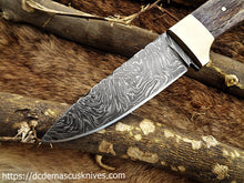 Load image into Gallery viewer, Custom Made Damascus Steel Skinner Knife.SK-135
