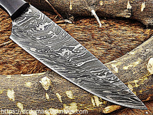 Load image into Gallery viewer, Custom Made Damascus Steel chef Knife.CH-03

