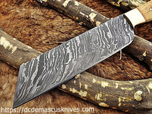 Load image into Gallery viewer, Custom Made Damascus Steel Cleaver.CH-12
