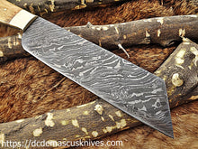 Load image into Gallery viewer, Custom Made Damascus Steel Cleaver.CH-12
