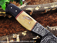 Load image into Gallery viewer, Custom  Made Damascus Steel Skinner Knife.SK-01
