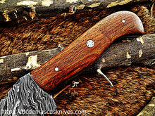 Load image into Gallery viewer, Custom  Made Damascus Steel Tantoo Skinner Knife.
