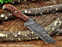 Load image into Gallery viewer, Custom  Made Damascus Steel Tantoo Skinner Knife.
