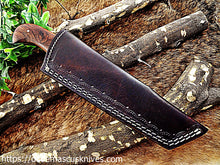 Load image into Gallery viewer, Custom  Made Damascus Steel Tantoo Skinner Knife.
